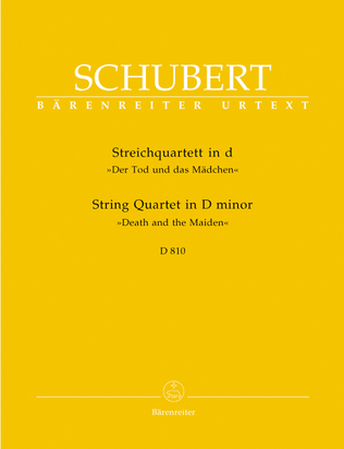 Book cover for String Quartet d minor D 810 'Der Tod und das Madchen'