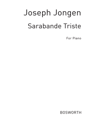 Book cover for Sarabande Triste Op. 58