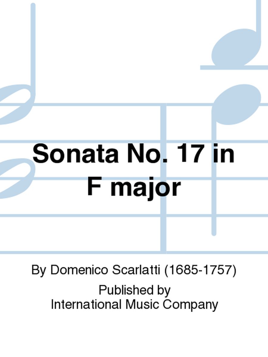 Sonata No. 17 In F Major