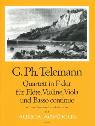 Book cover for Quartet No. 2 F major TWV 43:F1