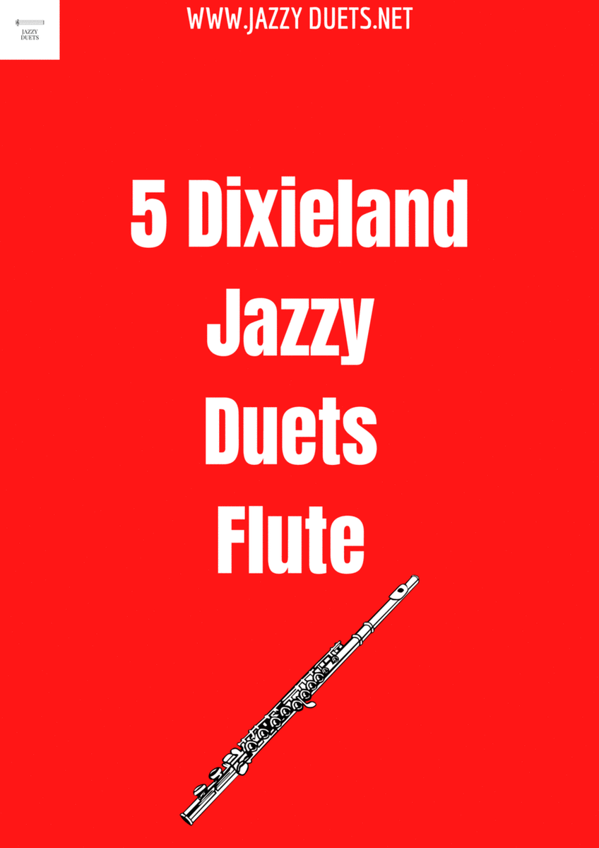 Jazz flute duets - 5 dixieland jazzy duets for flute image number null