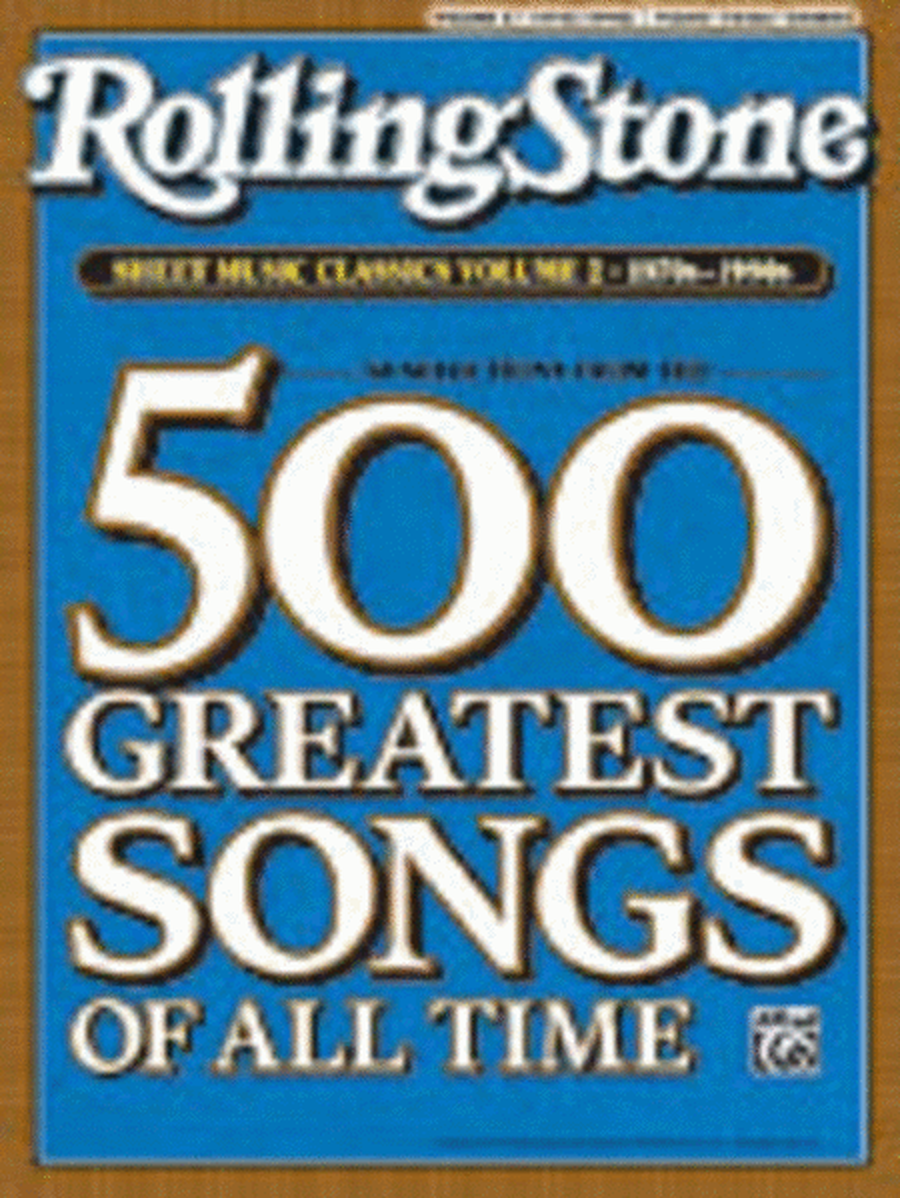 Rolling Stone Sheet Music Classics 2 1970S-1990S