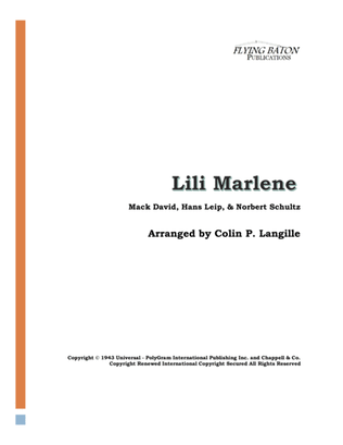 Book cover for Lilli Marlene (lili Marleen)