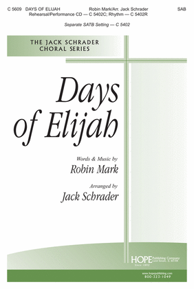 Book cover for Days of Elijah