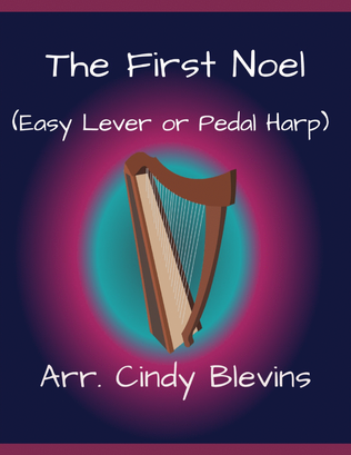 Book cover for The First Noel, for Easy Harp Solo