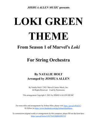 Book cover for Loki Green Theme