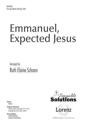 Book cover for Emmanuel, Expected Jesus