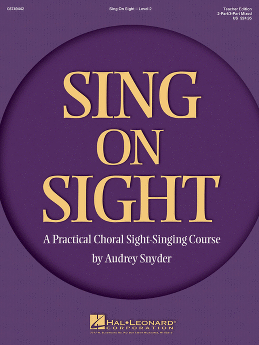 Sing on Sight - A Practical Sight-Singing Course