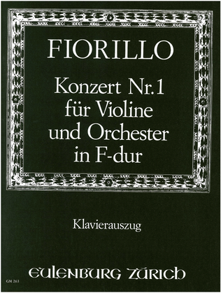 Book cover for Concerto no. 1 for violin