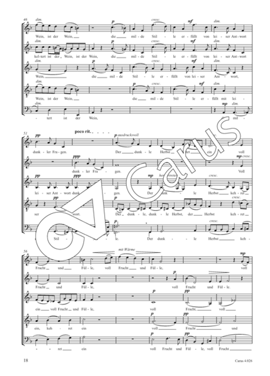 Choral collection Bruckner. Secular choral music