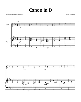 Book cover for Canon by Pachelbel - Oboe & Piano