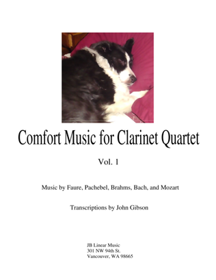 Book cover for Comfort Music for Clarinet Quartet