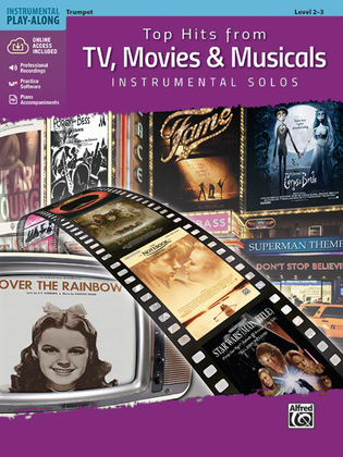 Book cover for Top Hits from TV, Movies & Musicals Instrumental Solos