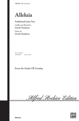 Book cover for Alleluia - SATB