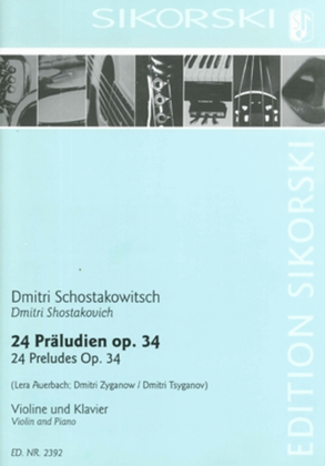 Book cover for 24 Preludes, Op. 34