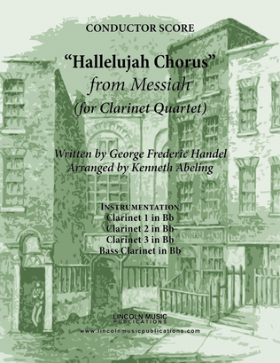 Book cover for Handel - Hallelujah Chorus from Messiah (for Clarinet Quartet)