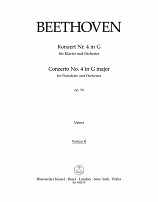 Book cover for Concerto for Pianoforte and Orchestra Nr. 4 G major op. 58