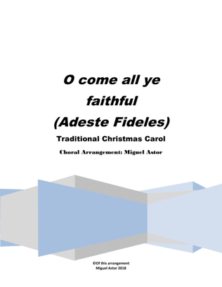 Book cover for O come, all ye faithful ("Adeste Fideles")