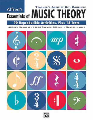 Book cover for Essentials of Music Theory: Teacher's Activity Kit, Complete (Books 1-3)