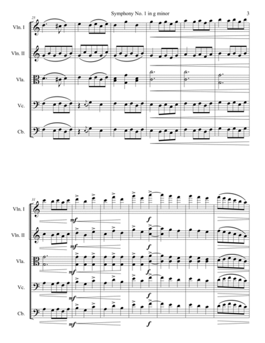 Symphony No. 1 in g minor, Movement 3 (Arranged for String Orchestra)