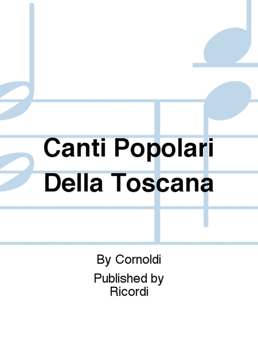 Canti Popolari Della Toscana