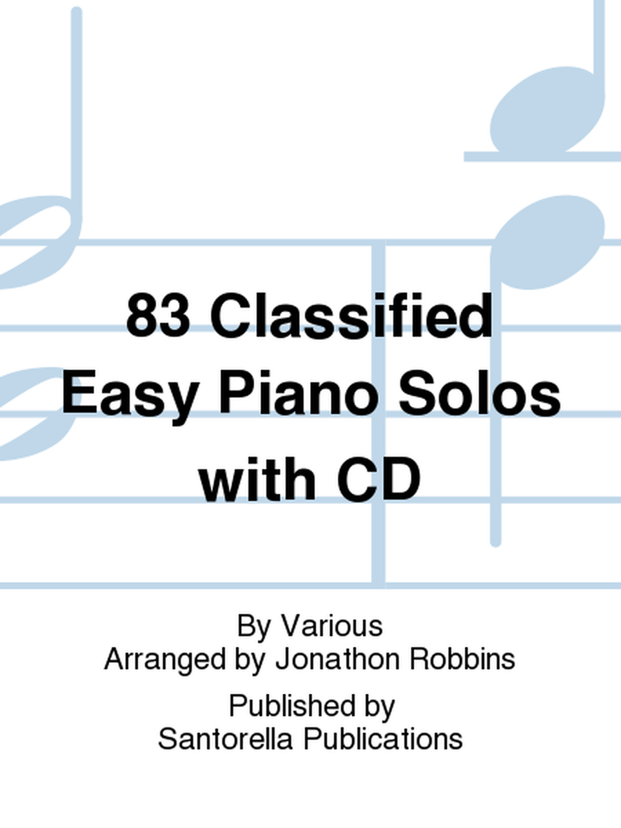 83 Classified Easy Piano Solos with CD