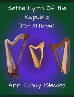 Book cover for Battle Hymn of the Republic, for Lap Harp Solo
