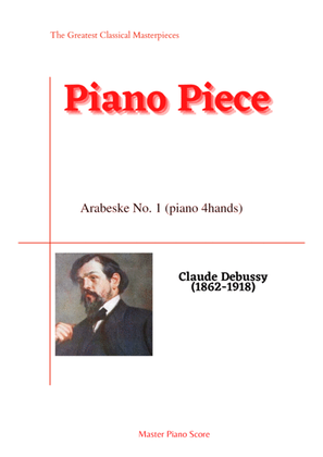 Book cover for Debussy-Arabeske No. 1 (piano 4hands)