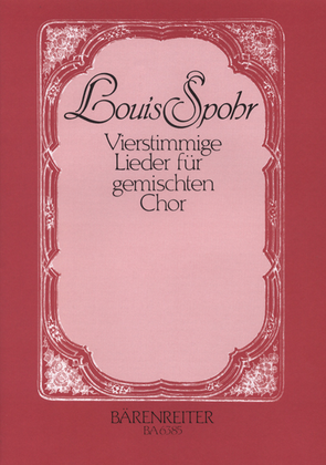 Vierstimmige Lieder for Mixed Choir