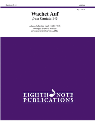 Book cover for Wachet Auf from Cantata 140