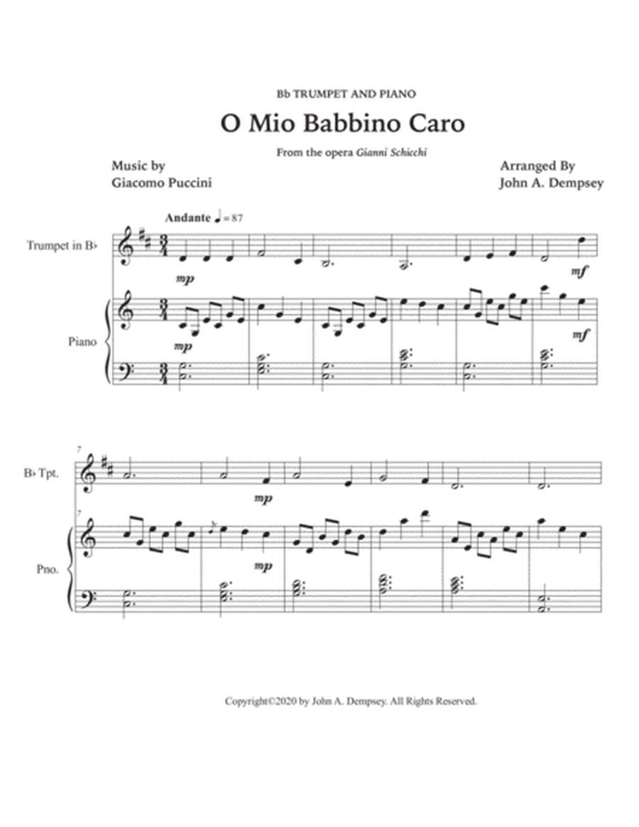 O Mio Babbino Caro (Trumpet and Piano) image number null