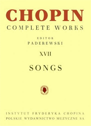 Book cover for Complete Works XVII: Songs