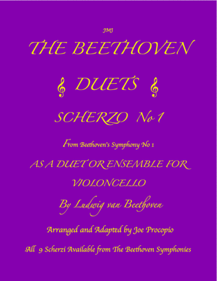 THE BEETHOVEN DUETS FOR CELLO SCHERZO NO 1