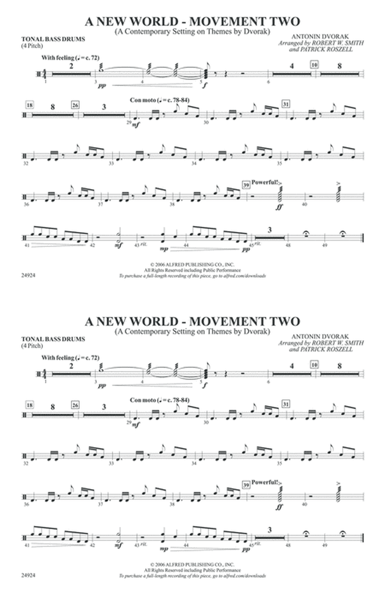 A New World---Movement Two: Tonal Bass Drum