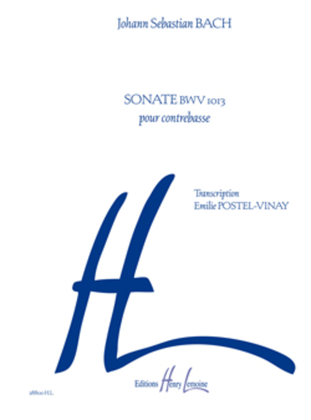 Book cover for Sonate BWV1013
