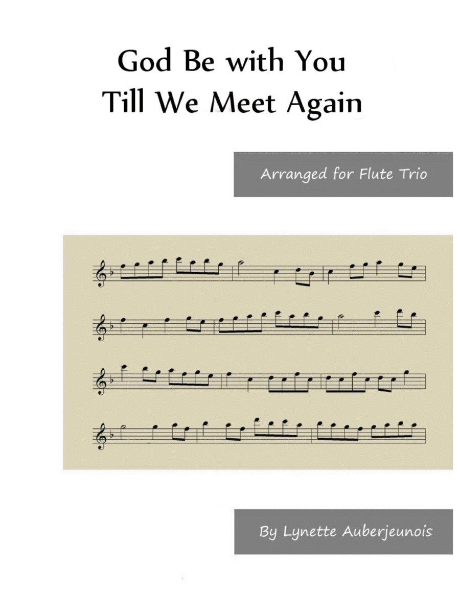 God Be with You Till We Meet Again - Flute Trio image number null