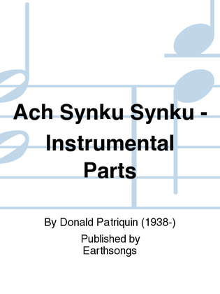 Book cover for ach synku synku inst. parts