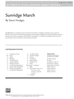 Sunridge March: Score
