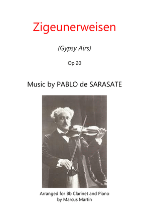 Book cover for Zigeunerweisen (Gypsy Airs) for Bb Clarinet and Piano