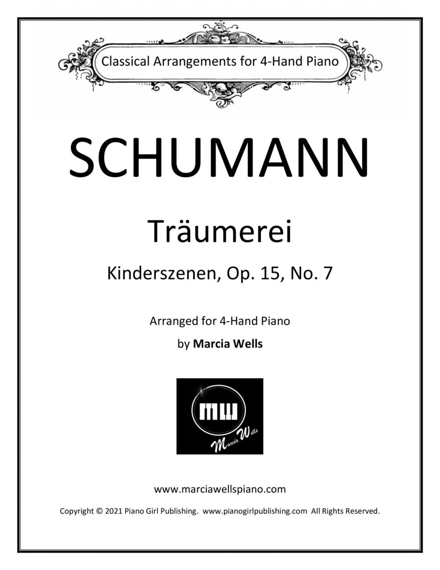 Traumerei (Kinderszenen), Op 15, No. 7 for 4-Hand Piano image number null