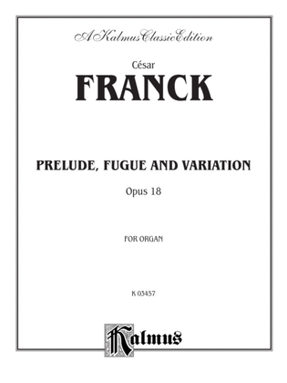 Book cover for Franck: Prelude, Fugue and Variation, Op. 18