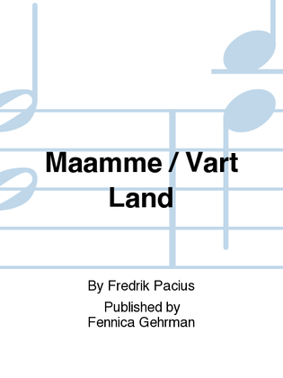 Book cover for Maamme / Vart Land