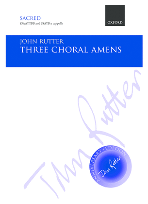Book cover for Three Choral Amens