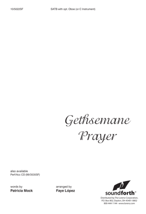 Book cover for Gethsemane Prayer