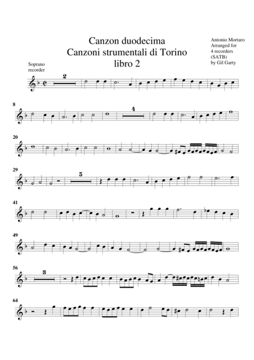 Canzon no.12 (Canzoni strumentali libro 2 di Torino)