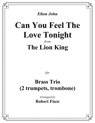 Book cover for Can You Feel The Love Tonight