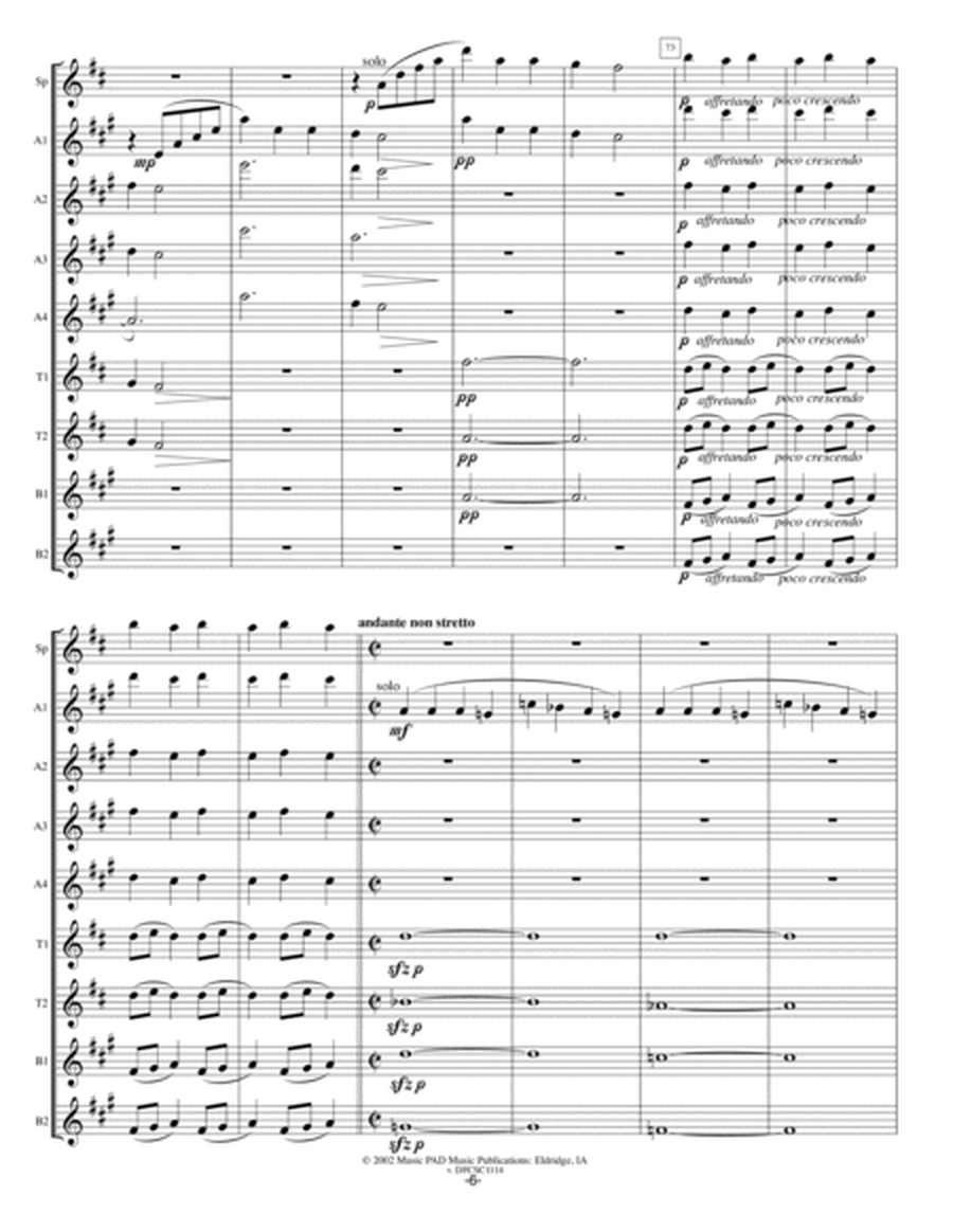 Dvorak Front and Center (medley of Antonin Dvorak pieces set for saxophone choir) by Antonin Dvorak Woodwind Quartet - Digital Sheet Music