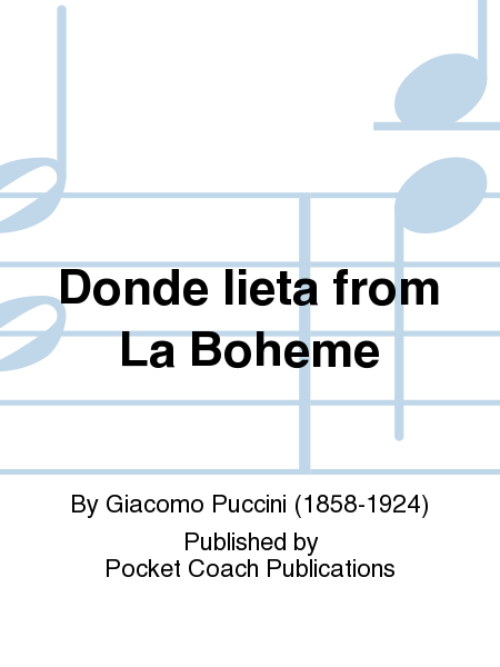 Donde lieta from La Boheme