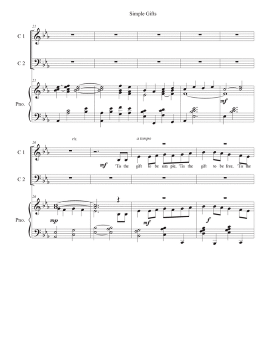 Simple Gifts SATB CHoir