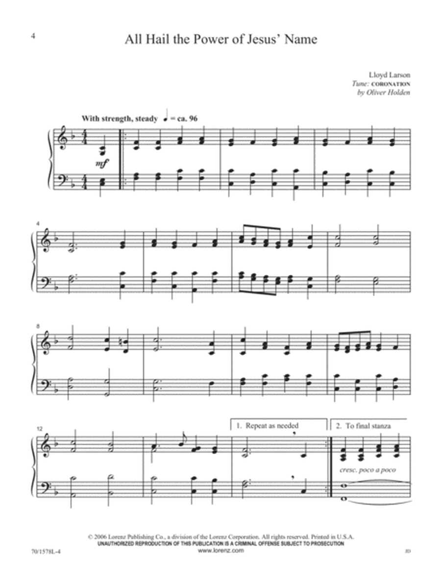 Enhancements for Congregational Singing - Keyboard Book